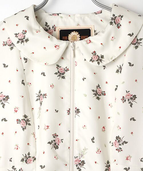 セール】 little sunny bite×PINK HOUSE lsb floral print blouse