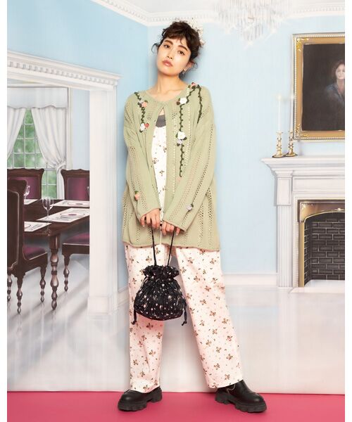 PINK HOUSE / ピンクハウス サロペット・オールインワン | little sunny bite×PINK HOUSE  lsb floral print all-in-one | 詳細10