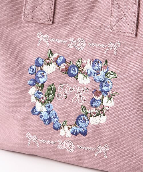 ●ブルーベリー刺繍バッグ