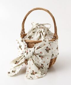 little sunny bite×PINK HOUSE lsb floral ribbon basket bag