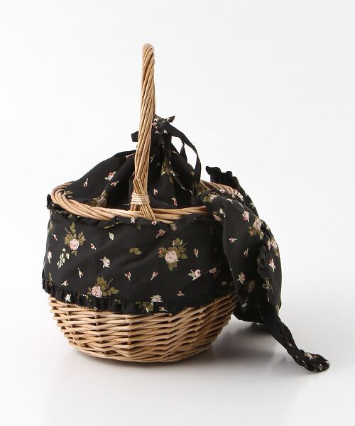 セール】 little sunny bite×PINK HOUSE lsb floral ribbon basket bag