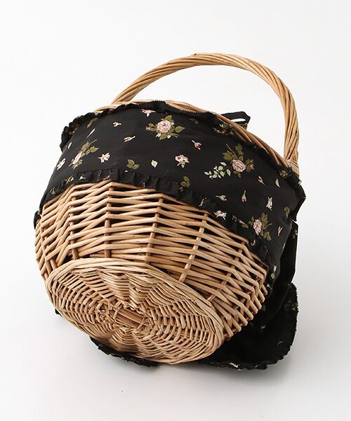 セール】 little sunny bite×PINK HOUSE lsb floral ribbon basket bag