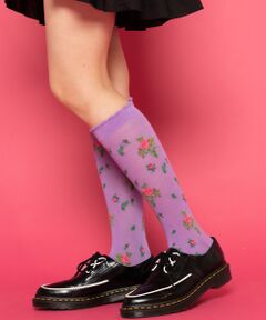 little sunny bite×PINK HOUSE  lsb floral socks