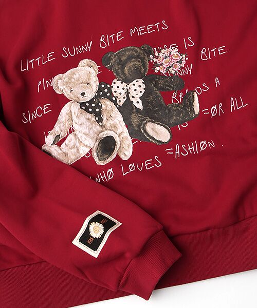 little sunny bite×PINK HOUSE bear print parker