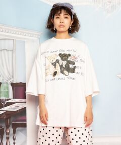 little sunny bite×PINK HOUSE  bear print tee