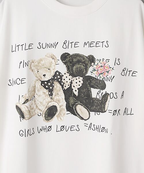 PINK HOUSE / ピンクハウス カットソー | little sunny bite×PINK HOUSE  bear print tee | 詳細1