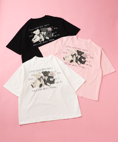 PINK HOUSE / ピンクハウス カットソー | little sunny bite×PINK HOUSE  bear print tee | 詳細2
