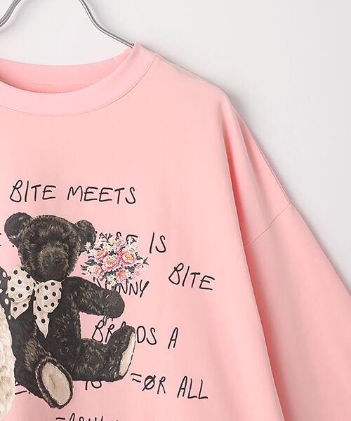 PINK HOUSE / ピンクハウス カットソー | little sunny bite×PINK HOUSE  bear print tee | 詳細6