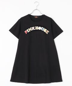 PINK HOUSE / ピンクハウス チュニック | カラフルロゴプリントチュニックカットソー