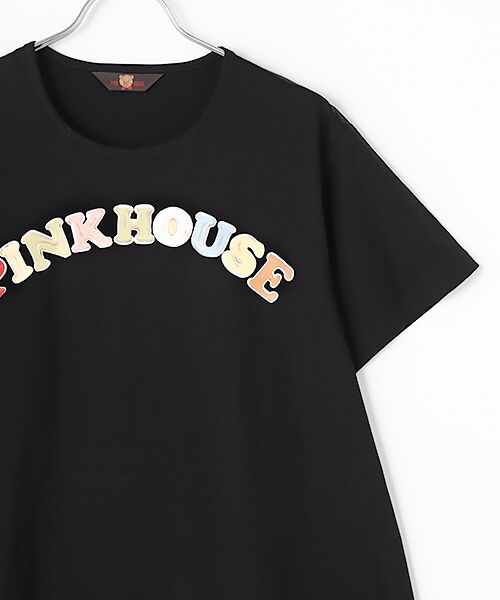 PINK HOUSE / ピンクハウス チュニック | カラフルロゴプリントチュニックカットソー | 詳細2