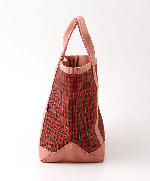PINK HOUSE / ピンクハウス トートバッグ | スコッチテリア刺繍入りタータンチェック使いバッグ | 詳細2