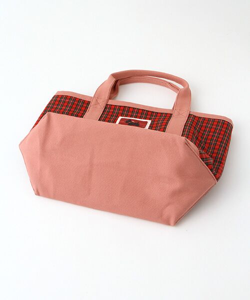 PINK HOUSE / ピンクハウス トートバッグ | スコッチテリア刺繍入りタータンチェック使いバッグ | 詳細4