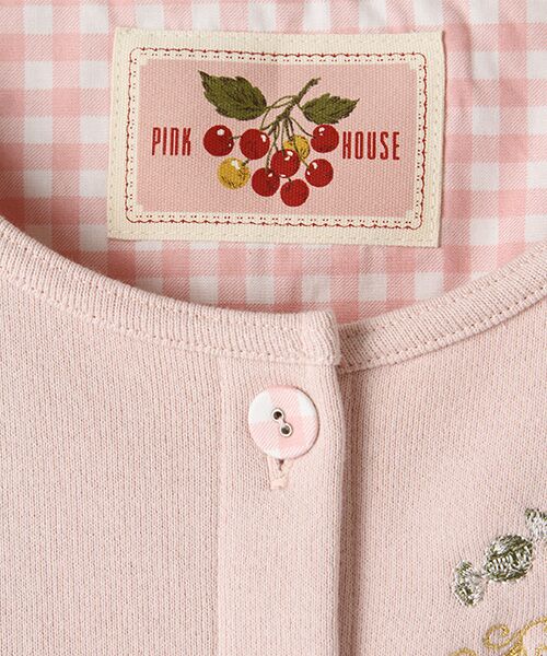 ピンクハウスパーラ―刺繍スウェットカーディガン （カーディガン