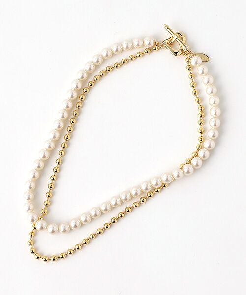 Bijou r.i Half Pearl Necklace ネックレス
