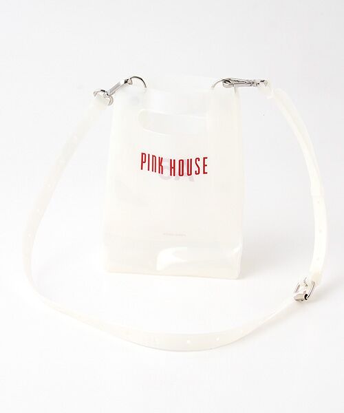 セール】 ○【PINK HOUSE×nana-nana】ロゴA5PVCショルダーバッグ