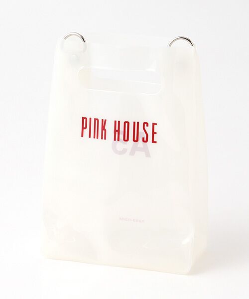 セール】 ○【PINK HOUSE×nana-nana】ロゴA5PVCショルダーバッグ