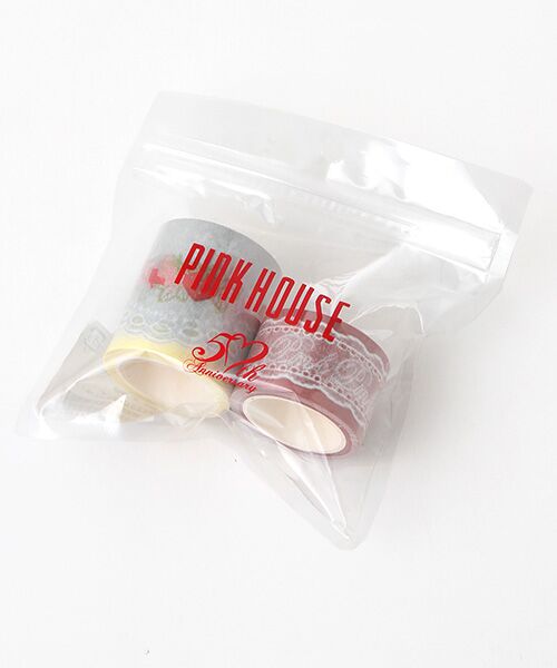 PINK HOUSE / ピンクハウス ステーショナリー | ●50thAnniversaryレース柄マスキングテープセット | 詳細4