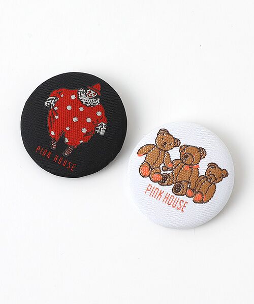 50thAnniversary刺繍缶バッチセット （ブローチ・コサージュ）｜PINK