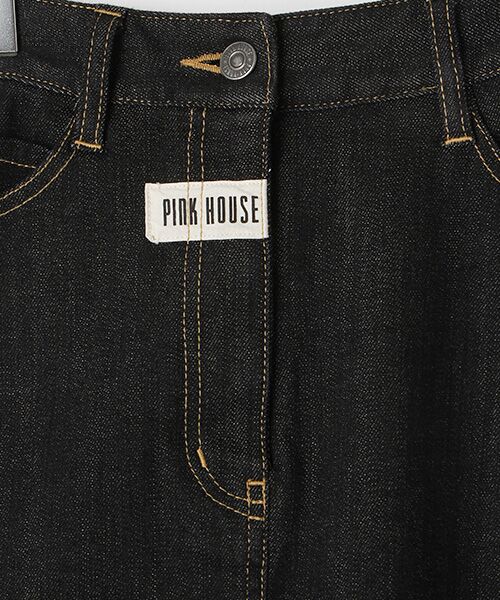 PINK HOUSE / ピンクハウス デニムスカート | ビッグロゴプリントデニムスカート | 詳細1