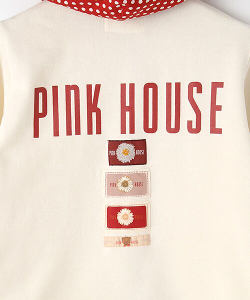 PINK HOUSE / ピンクハウス パーカー | 水玉プリントフード付きスナップカーディガン | 詳細7
