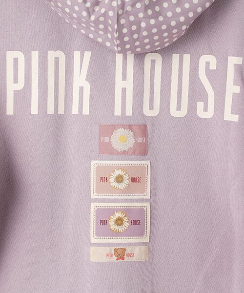 PINK HOUSE / ピンクハウス パーカー | 水玉プリントフード付きスナップカーディガン | 詳細13