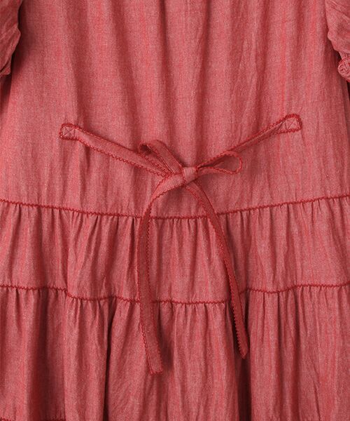 国産日本製ピンクハウスローン襟付きダンガリーワンピース定価39，600円 ワンピース