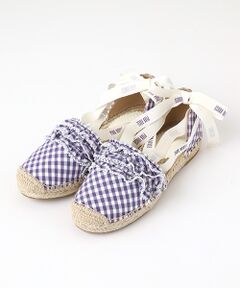 【OUTLET】ロゴリボン付きエスパドリーユ