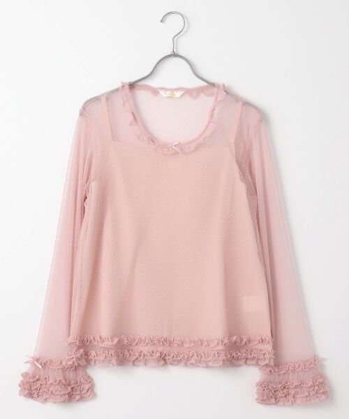 未着用品】 138*ピンクハウス PINKHOUSE フリルブラウス. | www