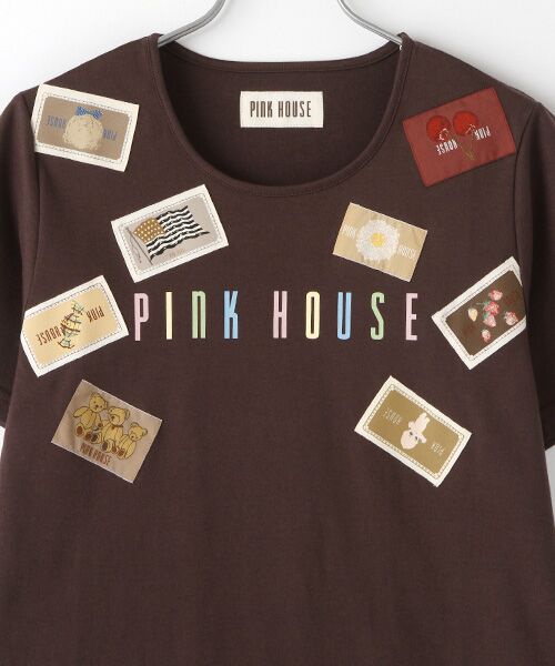 ネームワッペン使いカットソー （カットソー）｜PINK HOUSE / ピンク