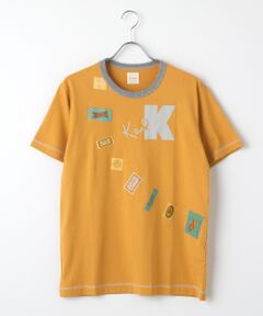 ●ロゴ＆ネームワッペン使いTシャツ