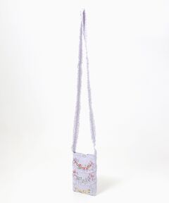 le langagw des fleurs 刺繍入りスマホポシェット