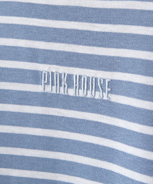 PINK HOUSE / ピンクハウス チュニック | 天竺ボーダーロゴチュニック | 詳細10