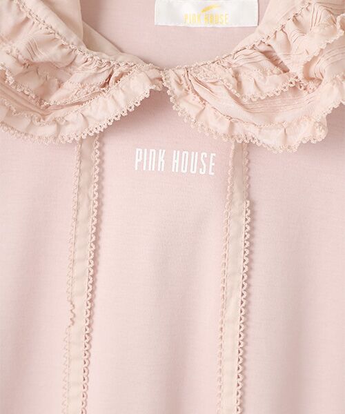 ピンクハウス　綿ローンうさみみフード付き　シャツ