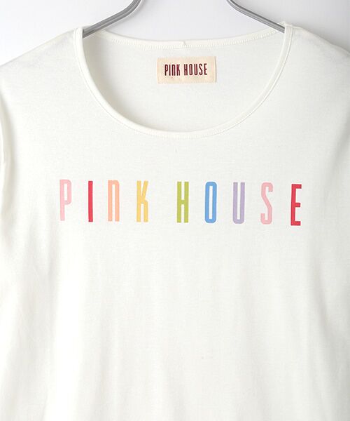 PINK HOUSE / ピンクハウス カットソー | ●カラフルロゴプリントカットソー | 詳細2