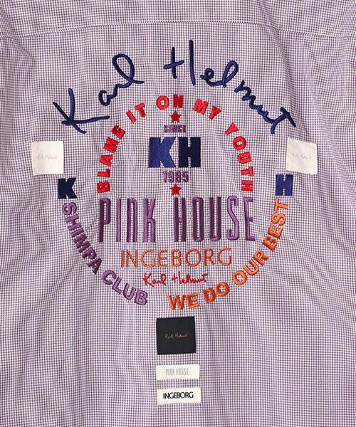 PINK HOUSE / ピンクハウス シャツ・ブラウス | サークルロゴ刺繍ギンガムチェックシャツブラウス | 詳細6