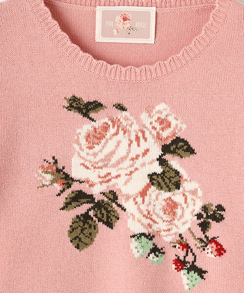 Berry Roseモチーフニット （ニット・セーター）｜PINK HOUSE / ピンク