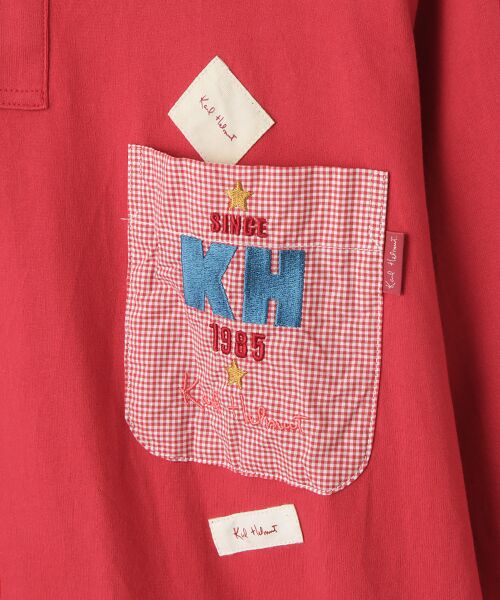 PINK HOUSE / ピンクハウス カットソー | ギンガムチェックポケット付き長袖Tシャツ | 詳細6
