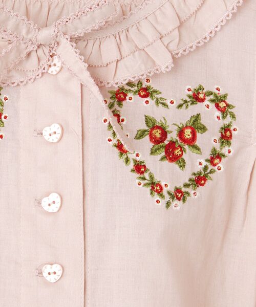 PINK HOUSE / ピンクハウス シャツ・ブラウス | ●Rambling Hearts刺繍入りブラウス | 詳細4
