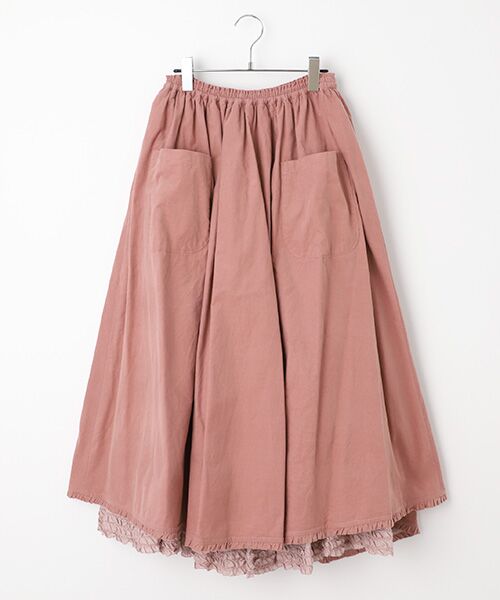 ローンフリル使いシャツコールスカート　ピンクハウス　スカート