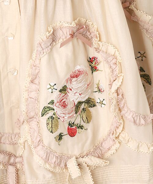 ピンクハウス♡【未着用】パッチワーク風スカートと刺繍ブラウスセット♡インゲボルグ