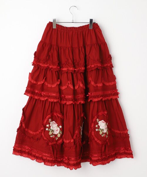 15,092円ピンクハウス、ツリーの刺繍可愛いスカート