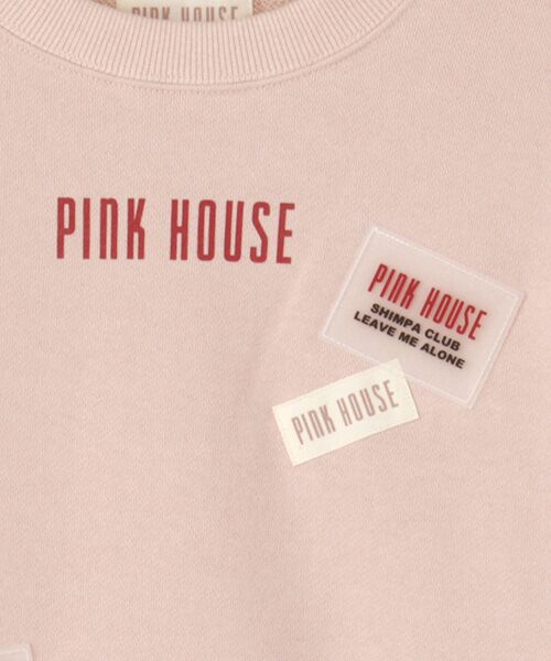 PINK HOUSE ピンクハウス スウェット ワッペン ライトピンク