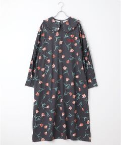 ●little sunny bite×PINK HOUSE tulip print long dress