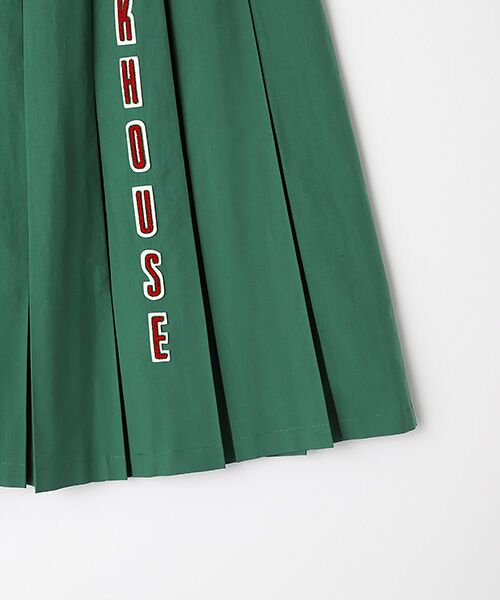 PINK HOUSE / ピンクハウス ロング・マキシ丈スカート | ロゴイニシャルアップリケ付きプリーススカート | 詳細4