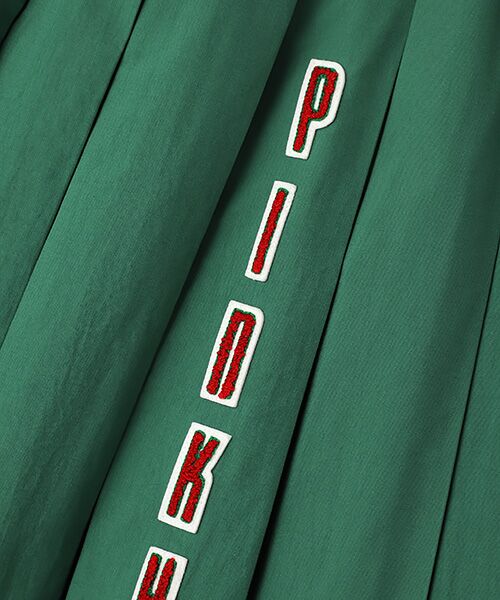 PINK HOUSE / ピンクハウス ロング・マキシ丈スカート | ロゴイニシャルアップリケ付きプリーススカート | 詳細7