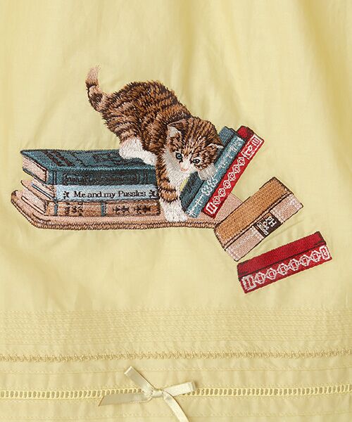 書斎の猫たち刺繍入りローンタブリエ