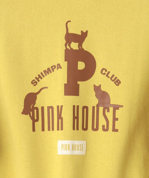 PINK HOUSE / ピンクハウス カーディガン・ボレロ | ●キャットシルエットロゴプリントスウェットカーディガン | 詳細9