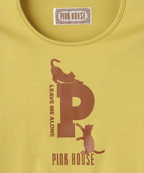 PINK HOUSE / ピンクハウス カットソー | ●キャットシルエットロゴプリントカットソー | 詳細7