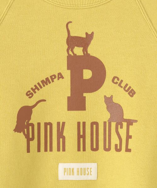 PINK HOUSE / ピンクハウス スウェット | キャットシルエットロゴプリントトレーナー | 詳細3