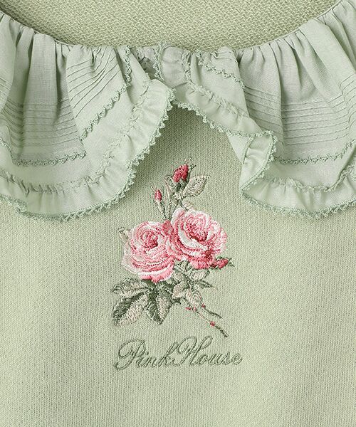 PINK HOUSE / ピンクハウス スウェット | ブロッサムローズ刺繍スウェット | 詳細6